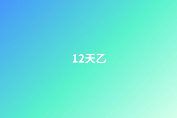 12.天乙