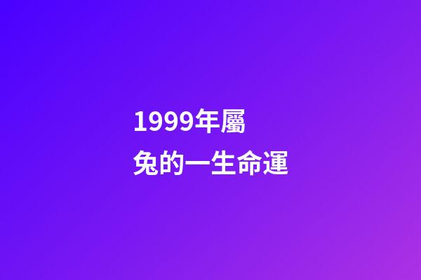1999年屬兔的一生命運(土兔之命 土兔命運好嗎)-第1張-觀點-玄機派