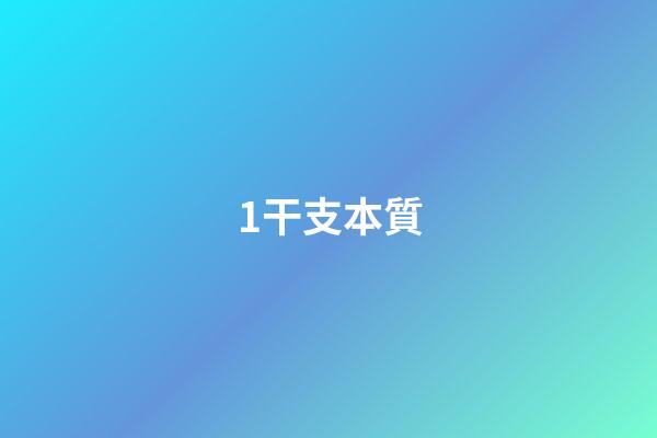 1.干支本質