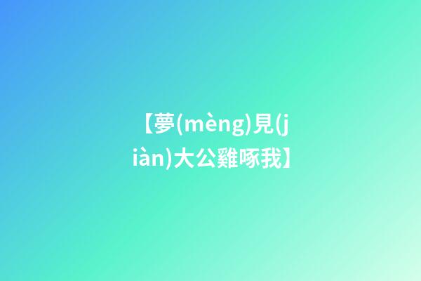 【夢(mèng)見(jiàn)大公雞啄我】