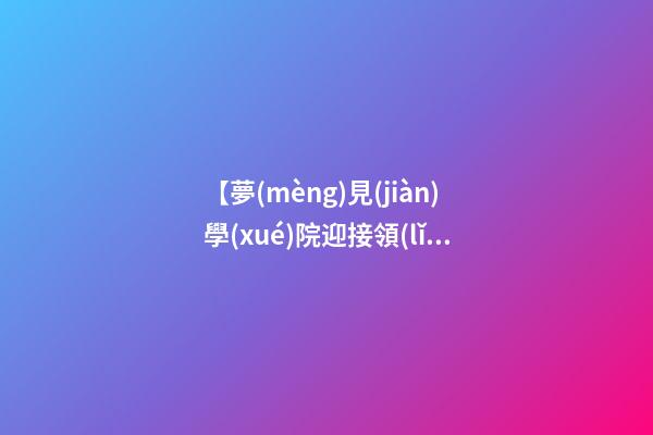 【夢(mèng)見(jiàn)學(xué)院迎接領(lǐng)導(dǎo)】