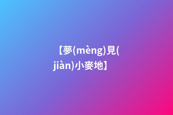 【夢(mèng)見(jiàn)小麥地】