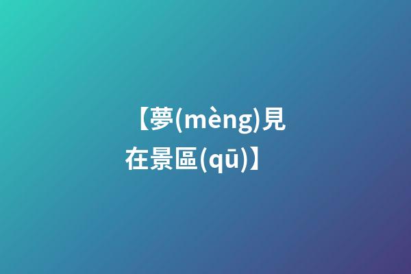 【夢(mèng)見在景區(qū)】