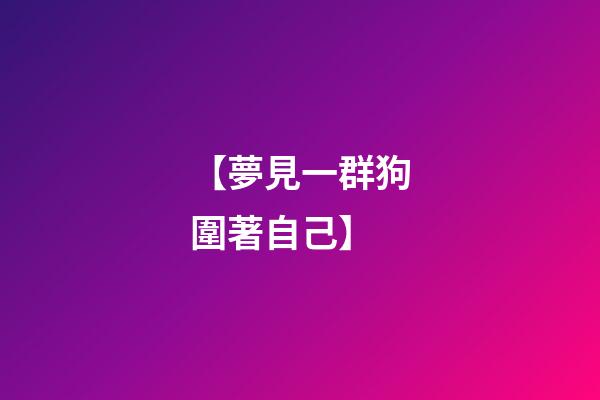 【夢見一群狗圍著自己】