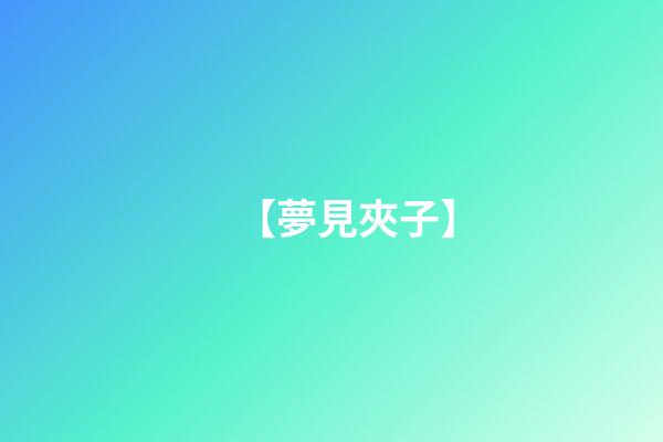 【夢見夾子】
