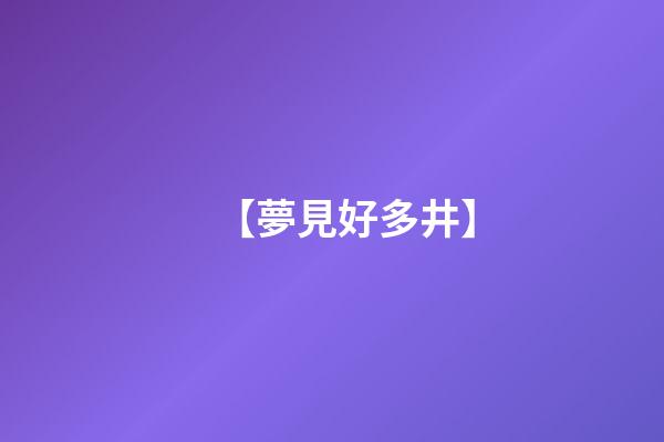 【夢見好多井】