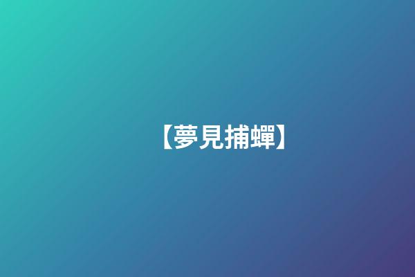 【夢見捕蟬】