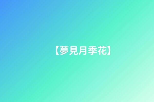 【夢見月季花】