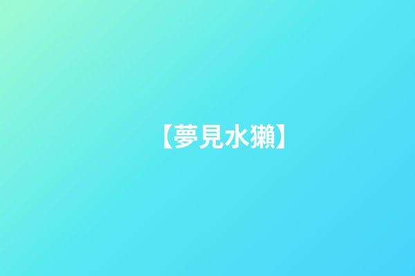 【夢見水獺】