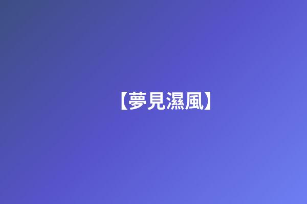 【夢見濕風】