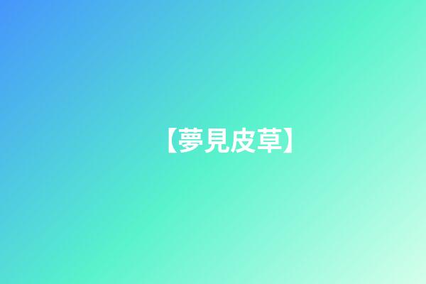 【夢見皮草】