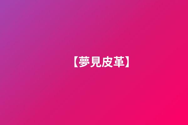 【夢見皮革】