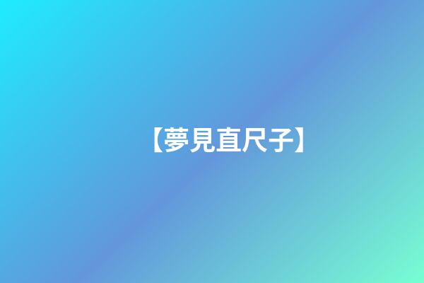 【夢見直尺子】