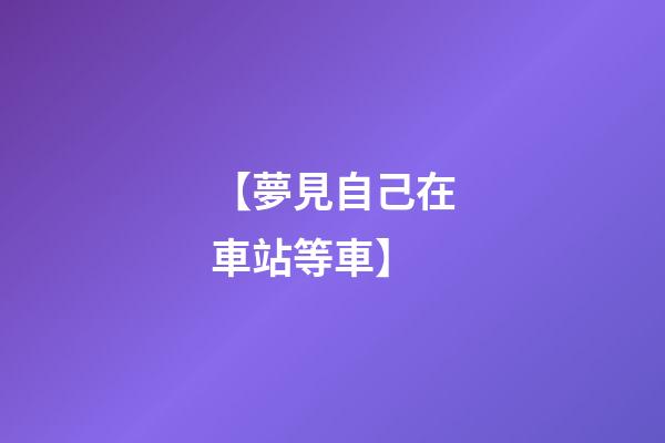 【夢見自己在車站等車】