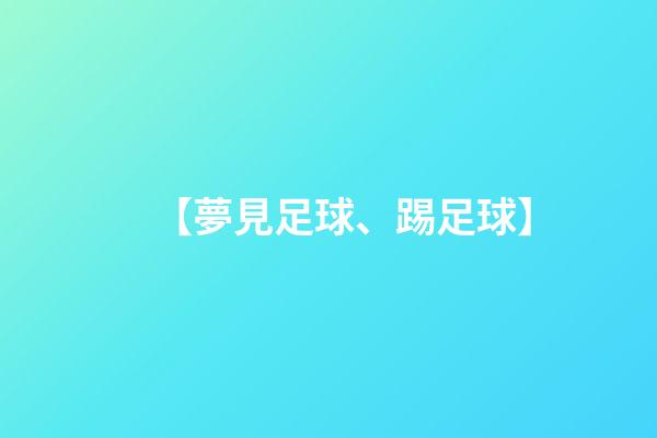 【夢見足球、踢足球】