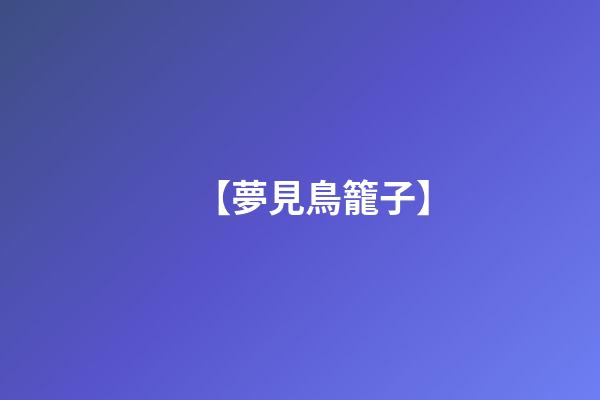 【夢見鳥籠子】