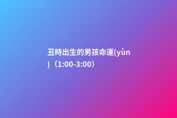 丑時出生的男孩命運(yùn)（1:00-3:00）