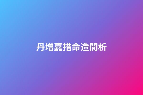 丹增嘉措命造間析