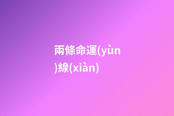 兩條命運(yùn)線(xiàn)