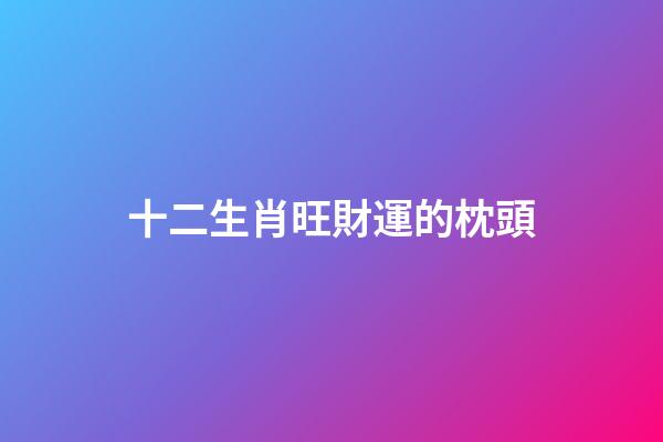 十二生肖旺財運的枕頭