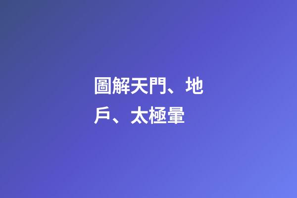 圖解天門、地戶、太極暈
