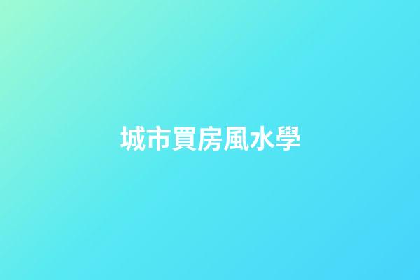 城市買房風水學