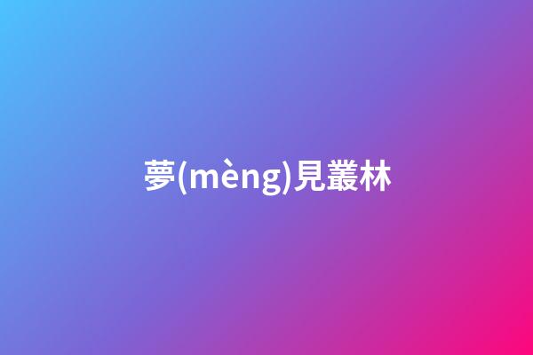 夢(mèng)見叢林