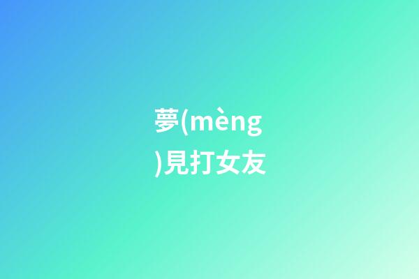 夢(mèng)見打女友