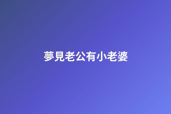 夢見老公有小老婆