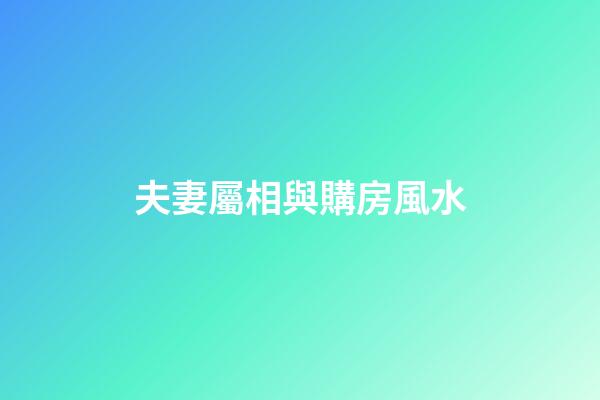 夫妻屬相與購房風水