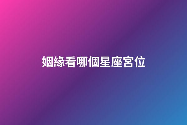 姻緣看哪個星座宮位-第1張-星座運勢-玄機派