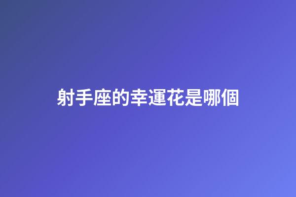射手座的幸運花是哪個-第1張-星座運勢-玄機派