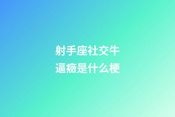 射手座社交牛逼癥是什么梗-第1張-星座運勢-玄機派