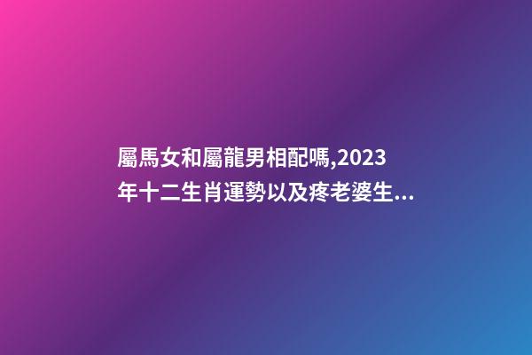 屬馬女和屬龍男相配嗎,2023年十二生肖運勢以及疼老婆生肖和旺夫生肖大全-第1張-觀點-玄機派