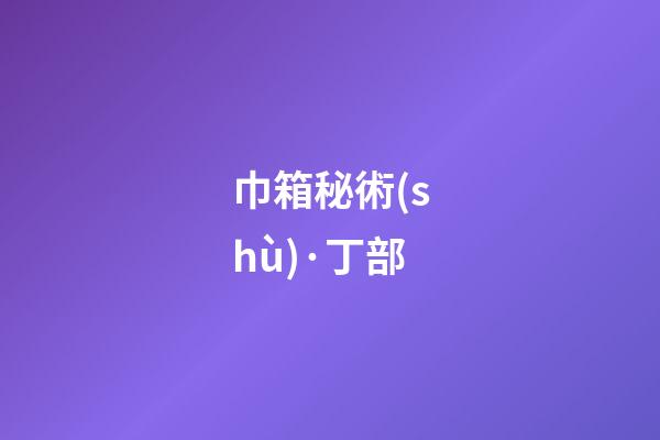 巾箱秘術(shù)·丁部