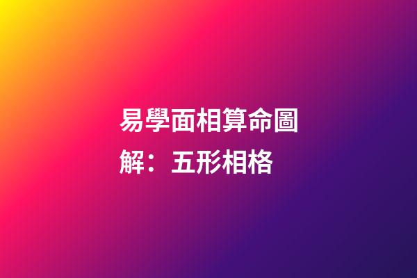 易學面相算命圖解：五形相格