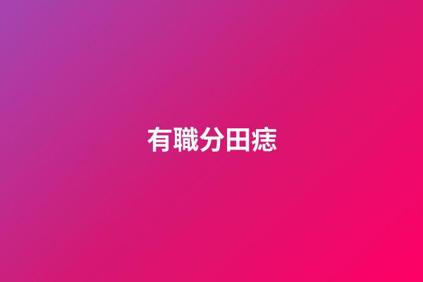 有職分田痣