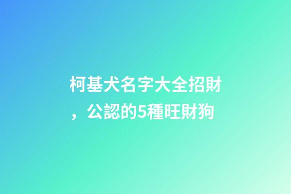 柯基犬名字大全招財，公認的5種旺財狗-第1張-觀點-玄機派