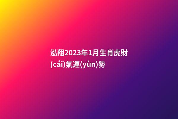 泓翔2023年1月生肖虎財(cái)氣運(yùn)勢
