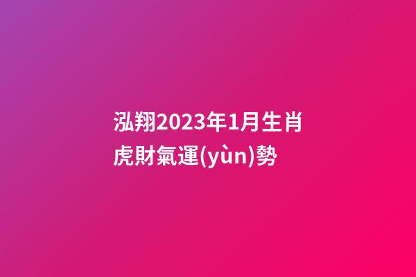 泓翔2023年1月生肖虎財氣運(yùn)勢