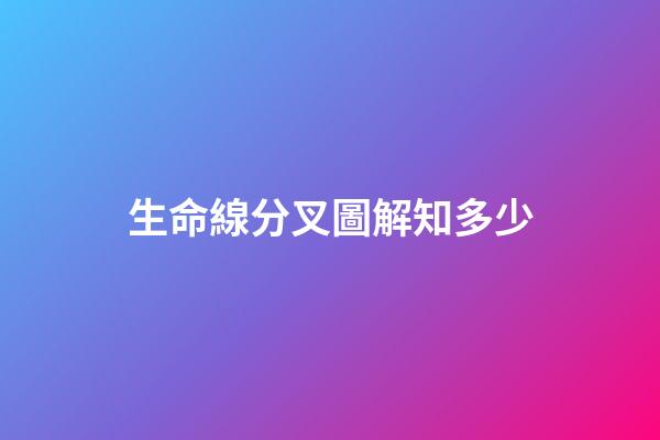 生命線分叉圖解知多少