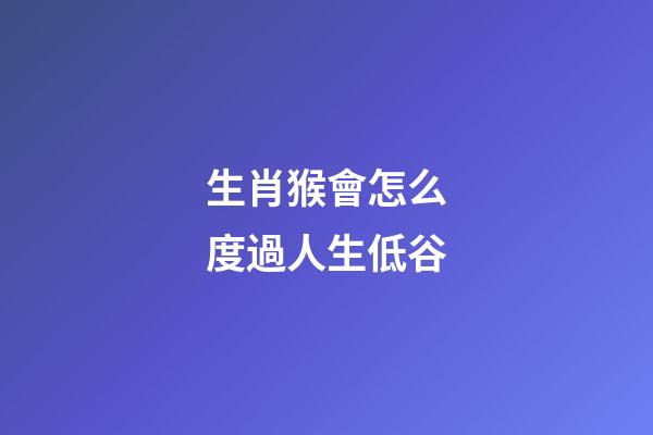 生肖猴會怎么度過人生低谷