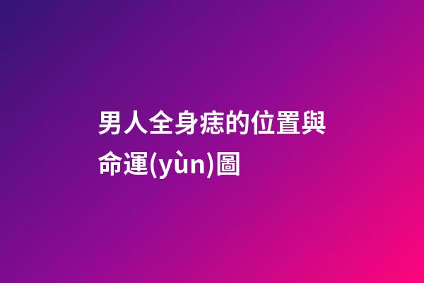 男人全身痣的位置與命運(yùn)圖