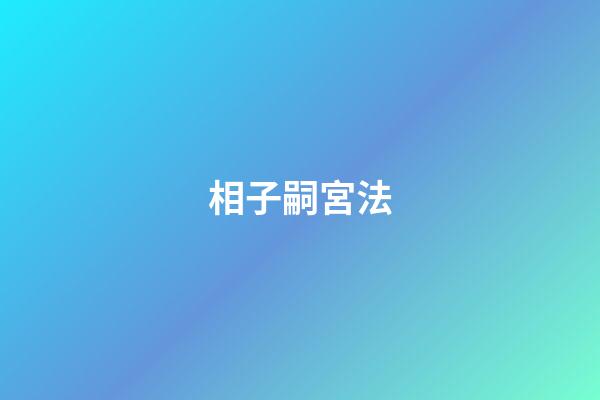 相子嗣宮法