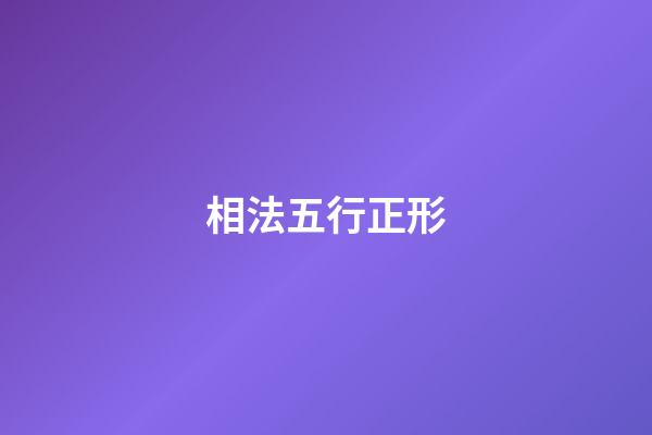 相法五行正形