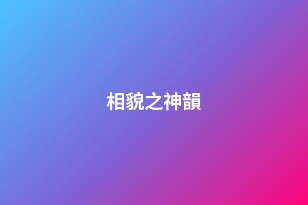 相貌之神韻