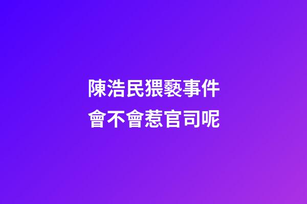 陳浩民猥褻事件會不會惹官司呢