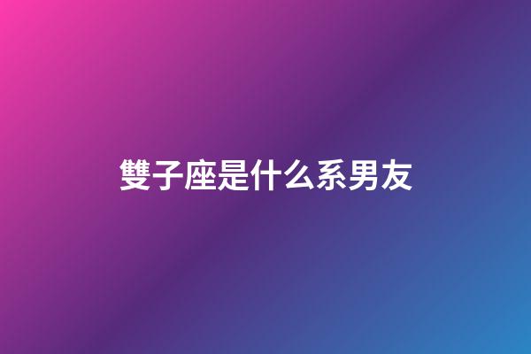 雙子座是什么系男友-第1張-星座運(yùn)勢-玄機(jī)派