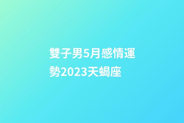 雙子男5月感情運勢2023天蝎座-第1張-星座運勢-玄機派