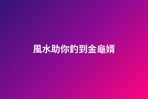 風水助你釣到金龜婿